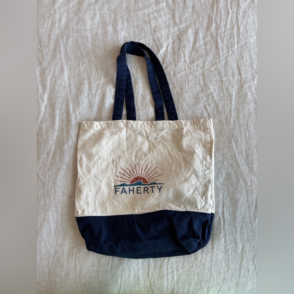 Faherty signature canvas tote
